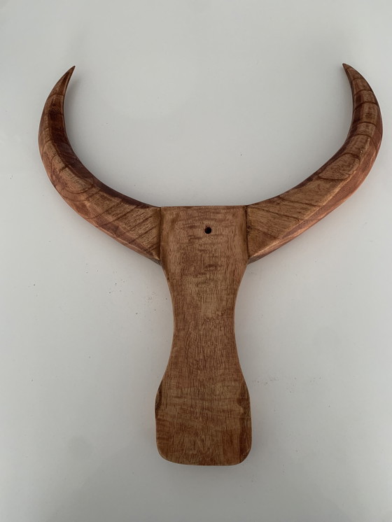 Image 1 of Buffalo Head Wall Decoration Of Indonesian Hardwood