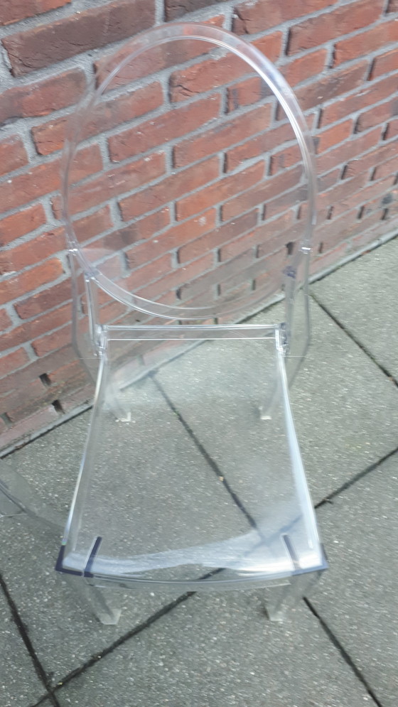 Image 1 of 2x Kartell Victoria Ghost chairs Philippe Starck