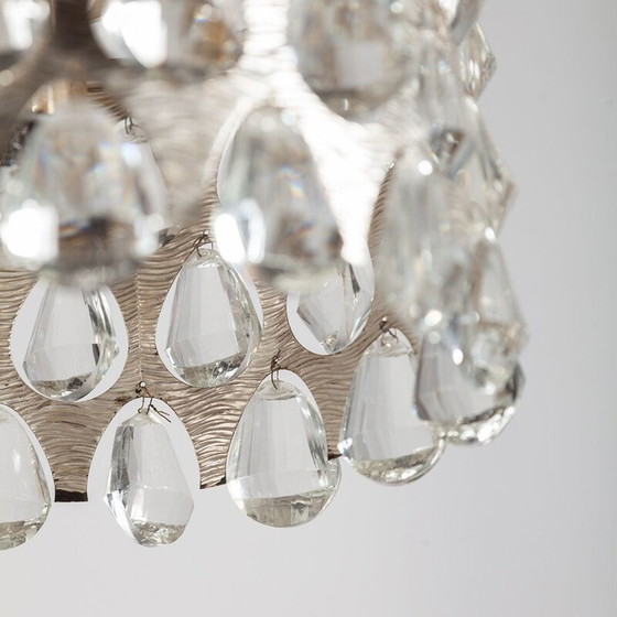 Image 1 of Vintage silver plated chandelier from Palwa, Germany 1970