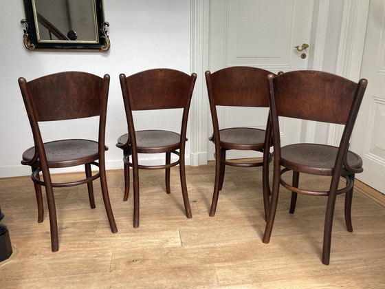 Image 1 of 4xJ.&J. Kohn Bentwood Art Deco Chairs