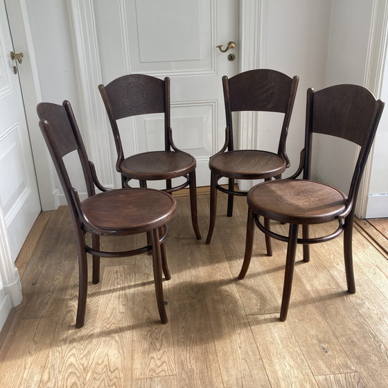 Image 1 of 4xJ.&J. Kohn Bentwood Art Deco Chairs