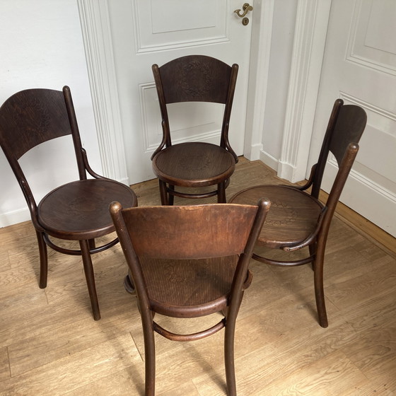 Image 1 of 4xJ.&J. Kohn Bentwood Art Deco Chairs