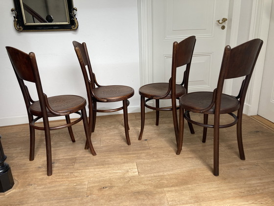 Image 1 of 4xJ.&J. Kohn Bentwood Art Deco Chairs