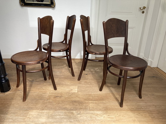 Image 1 of 4xJ.&J. Kohn Bentwood Art Deco Chairs