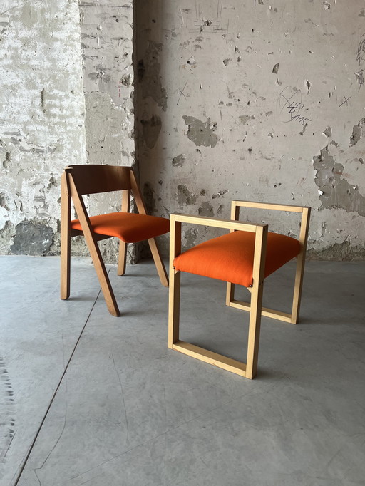 Plywood set chair and bench 