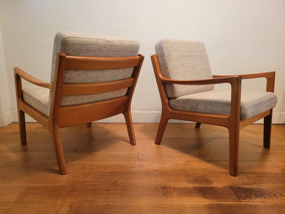 Image 1 of Set Of 2 Senator Chairs By Ole Wanscher For Poul Jeppesen