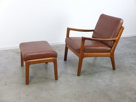 Image 1 of Cado lounge chair with ottoman Ole Wanscher