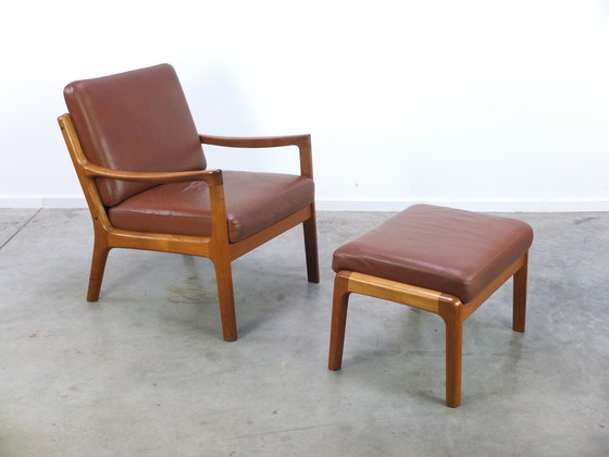 Image 1 of Cado lounge chair with ottoman Ole Wanscher