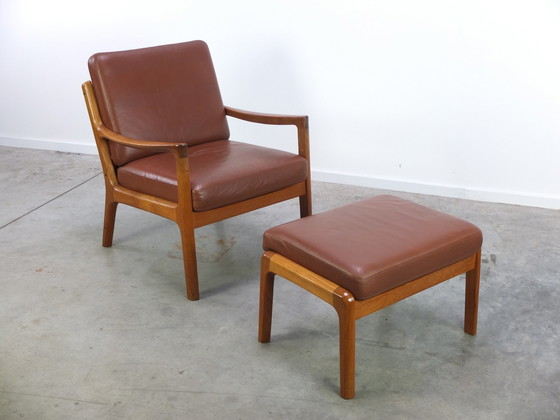 Image 1 of Cado lounge chair with ottoman Ole Wanscher