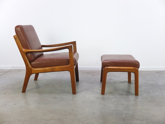 Image 1 of Cado lounge chair with ottoman Ole Wanscher