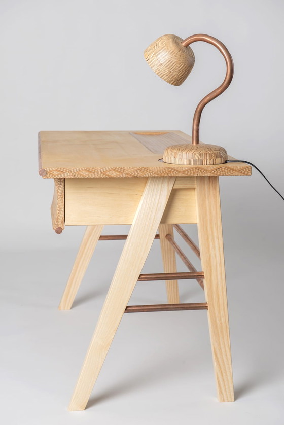 Image 1 of Bureau+lampes fait main