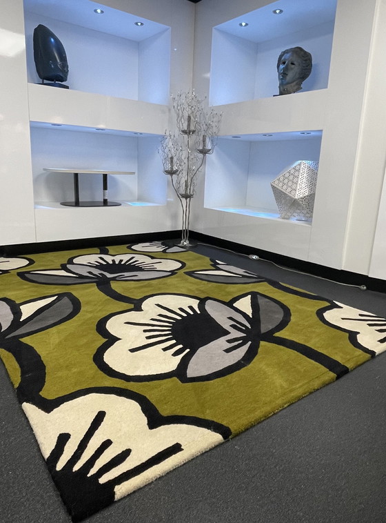 Image 1 of Brink & Campman Orla Kiely Passion Flower Carpet Olive