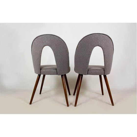 Image 1 of Pair of vintage chairs in grey fabric by Antonín Šuman for Tatra, Czechoslovakia 1960