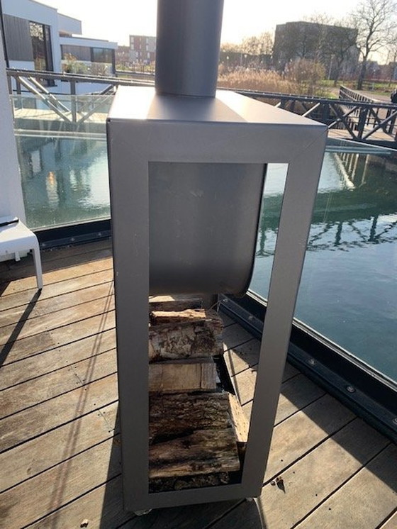 Image 1 of Harrie Leenders Outdoor Fireplace Spot With Extended Pipe