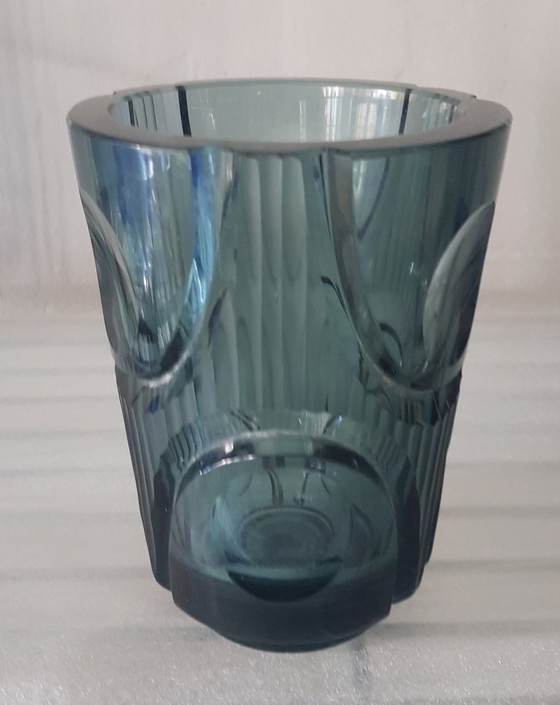 Image 1 of Art Deco Vase From Moser Böhmen, 1920S