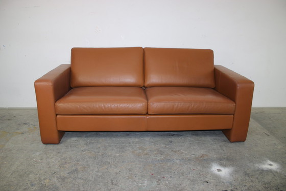 Image 1 of Cor Conseta Couch three-seater designer sofa leather saddle brown