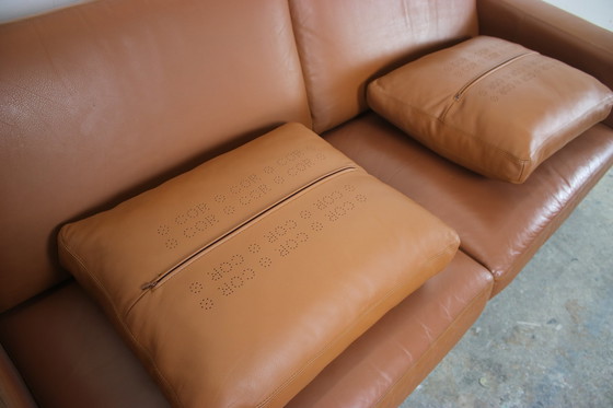 Image 1 of Cor Conseta Couch three-seater designer sofa leather saddle brown