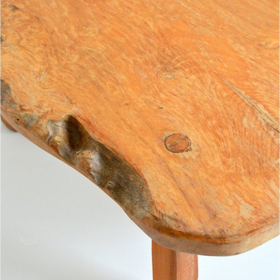 Image 1 of Vintage solid oak coffee table, 1970