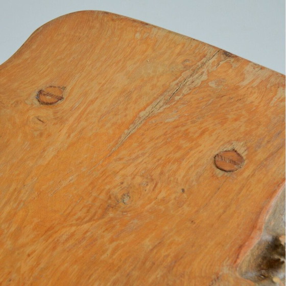Image 1 of Vintage solid oak coffee table, 1970