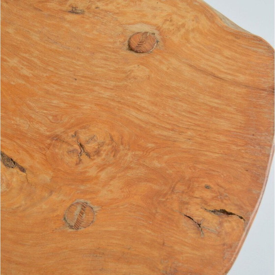 Image 1 of Vintage solid oak coffee table, 1970