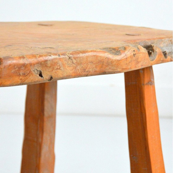 Image 1 of Vintage solid oak coffee table, 1970