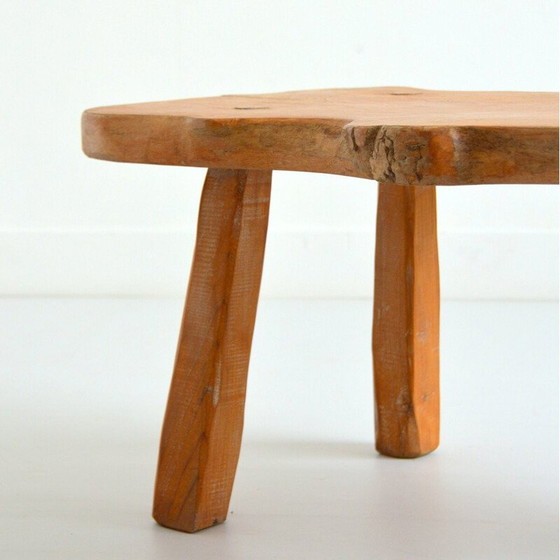 Image 1 of Vintage solid oak coffee table, 1970