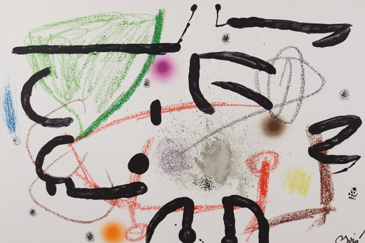 Joan Miro, Lithograph on paper, 'Maravillas Con Variations Acrosticas'