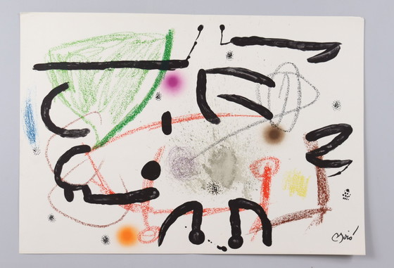 Image 1 of Joan Miro, Lithograph on paper, 'Maravillas Con Variations Acrosticas'