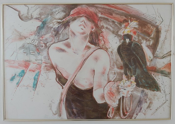 Image 1 of Diana And The Falcon by Marion Van Nieuwpoort