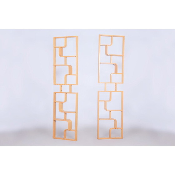 Image 1 of Pair of vintage maple dividers by Ludvik Volak for Drevopodnik Holesov, Czechoslovakia 1960