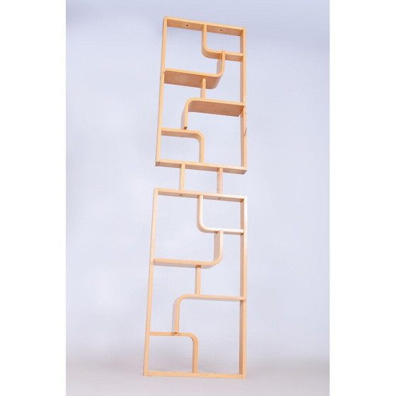 Image 1 of Pair of vintage maple dividers by Ludvik Volak for Drevopodnik Holesov, Czechoslovakia 1960