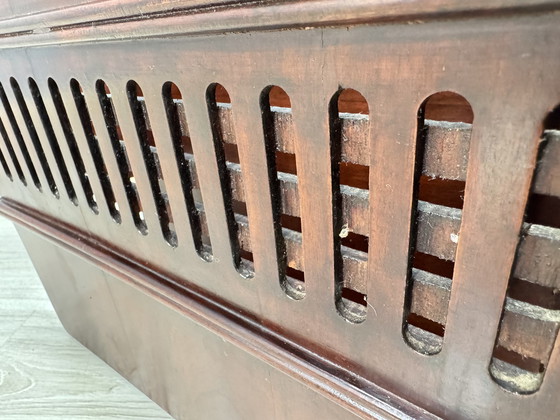 Image 1 of Vintage Mahogany Wooden Reading Rack