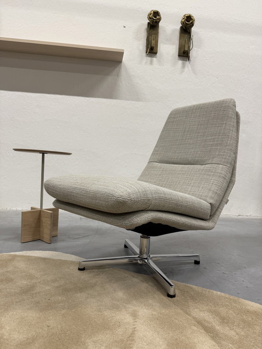 Gelderland 400 Armchair With Footstool Riva Fabric