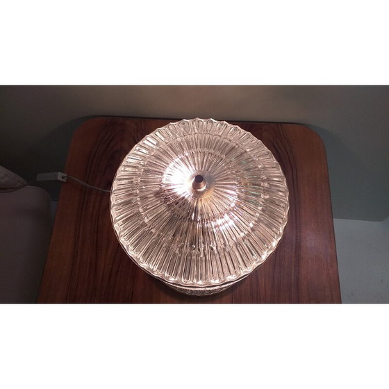 Image 1 of Vintage glass table lamp, Czechoslovakia 1970s