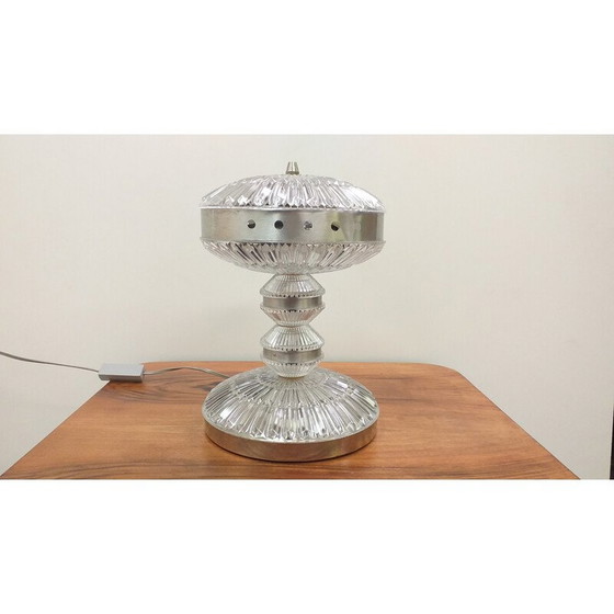 Image 1 of Vintage glass table lamp, Czechoslovakia 1970s