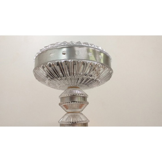 Image 1 of Vintage glass table lamp, Czechoslovakia 1970s