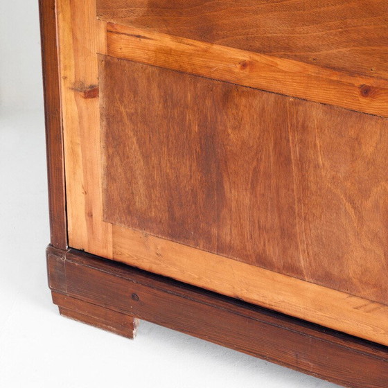 Image 1 of Vintage pinewood cabinet with sliding doors, France 1940