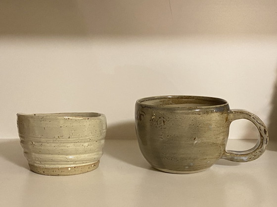 Image 1 of Tazza e ciotola in ceramica fatte a mano