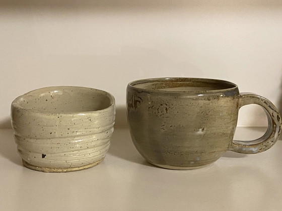 Image 1 of Tazza e ciotola in ceramica fatte a mano