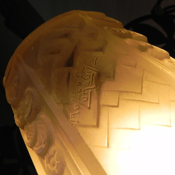 Image 1 of Art Deco Pendant Lamp Muller Freres Luneville 1930s