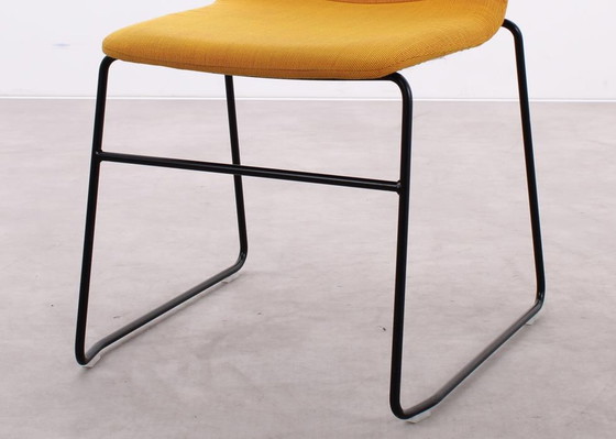 Image 1 of 4x NaughtOne Viv chair jaune/rouge