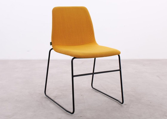 Image 1 of 4x NaughtOne Viv chair jaune/rouge