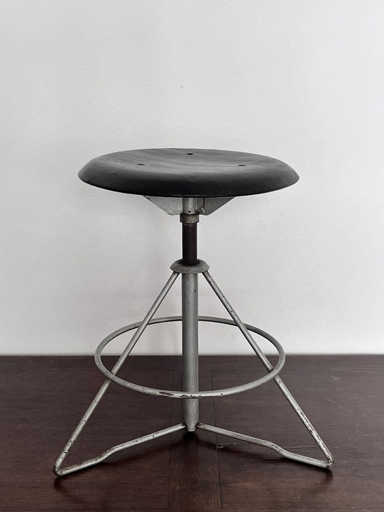 Image 1 of  Scandinavian industrial stool Nordiska Kompaniet