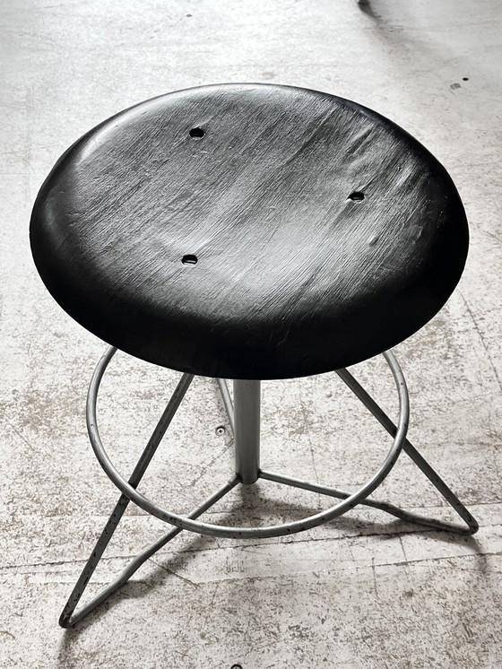 Image 1 of  Scandinavian industrial stool Nordiska Kompaniet