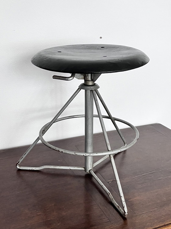 Image 1 of  Scandinavian industrial stool Nordiska Kompaniet