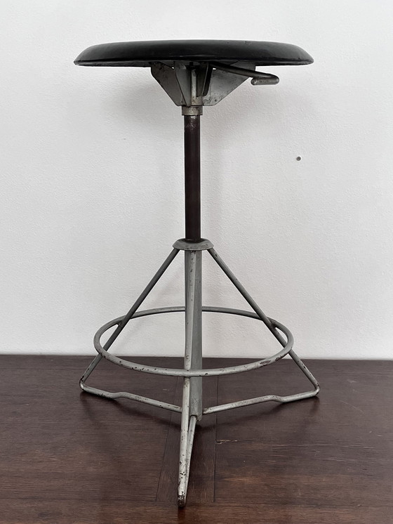 Image 1 of  Scandinavian industrial stool Nordiska Kompaniet