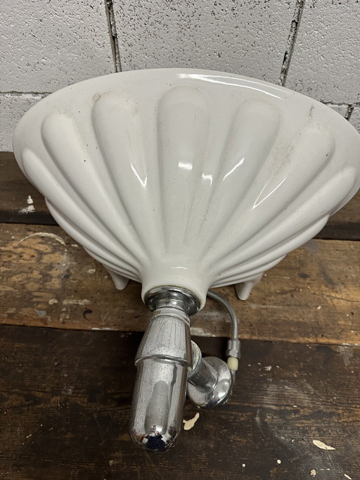 Art Deco White Porcelain Sink