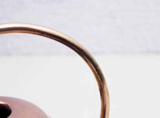 Image 1 of Vintage Brass and Copper Watering Can 1960
