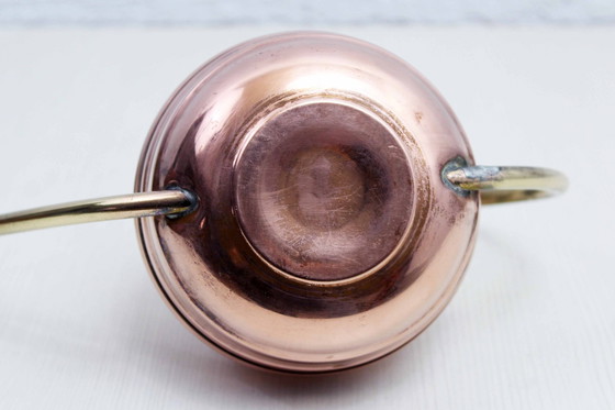 Image 1 of Vintage Brass and Copper Watering Can 1960