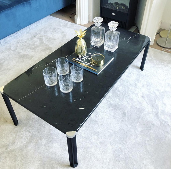 Image 1 of Coffee table black marble rectangular